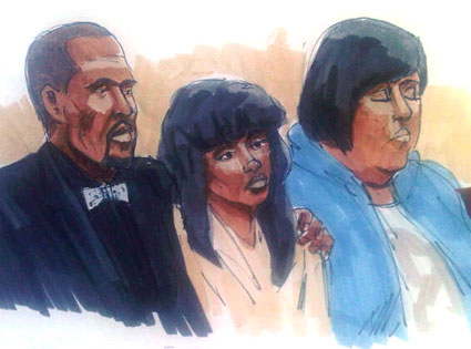 Jennifer Hudson, courtroom sketch Jennifer Hudson, courtroom sketch